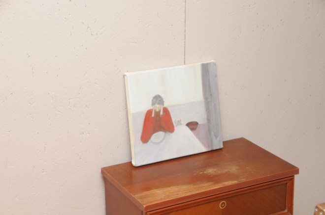 Cécile Savelli, Acrylique sur toile, Galerie studio des halles, Sète mai 2015 Photo : Studio des halles