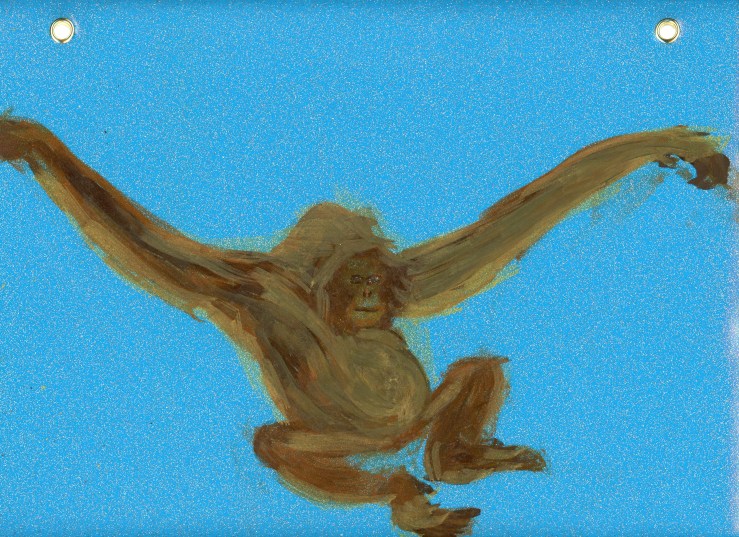 Cécile Savelli, Acrylique sur plastique, 25cm environ, 2016