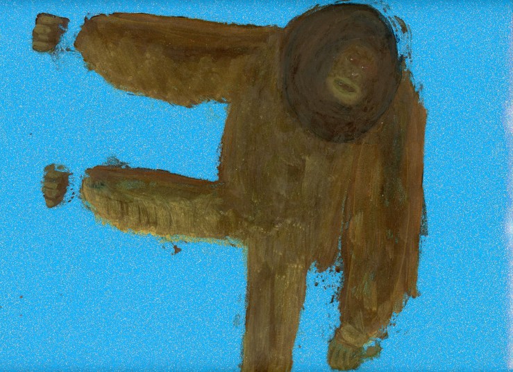 Cécile Savelli, Acrylique sur plastique, 35cm environ, 2016