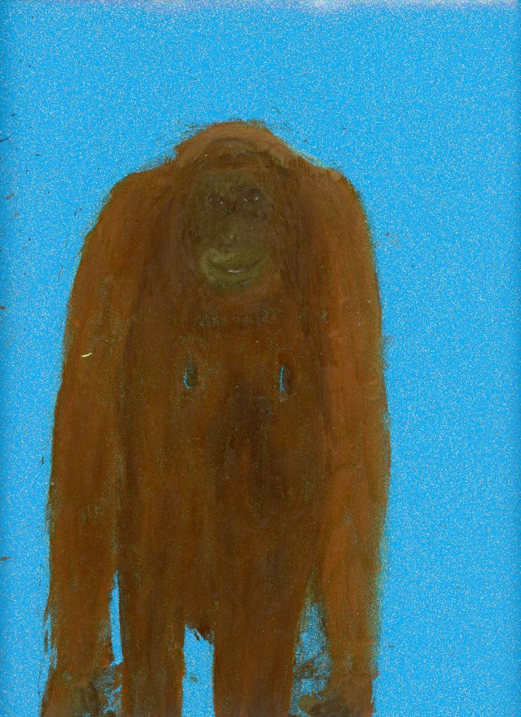 Cécile Savelli, Acrylique sur plastique, 35cm environ, 2016