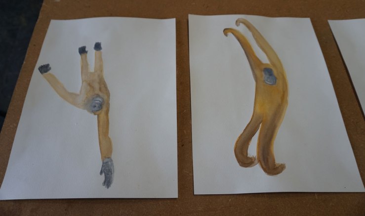 Cécile Savelli, vue d'exposition, avril 2017, "Monkey business" à Images Actes Liés (Marseille),