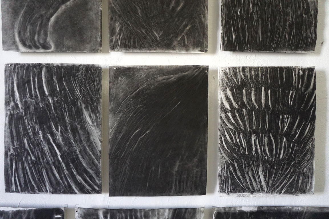 Cécile Savelli , Vue d'atelier , 2017