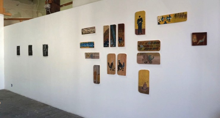 Cécile Savelli , Vue d'atelier , 2017