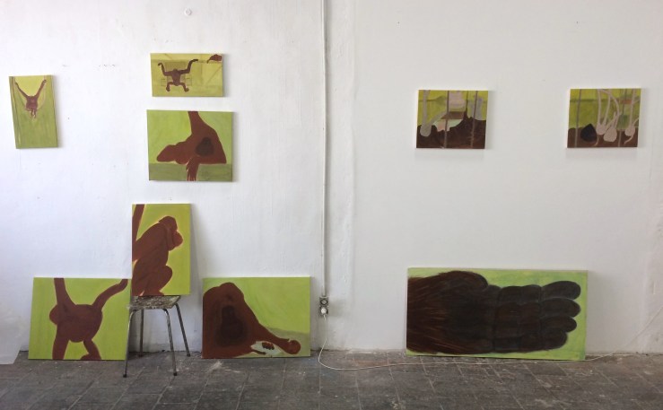 Cécile Savelli, Vue d'atelier, 2018
